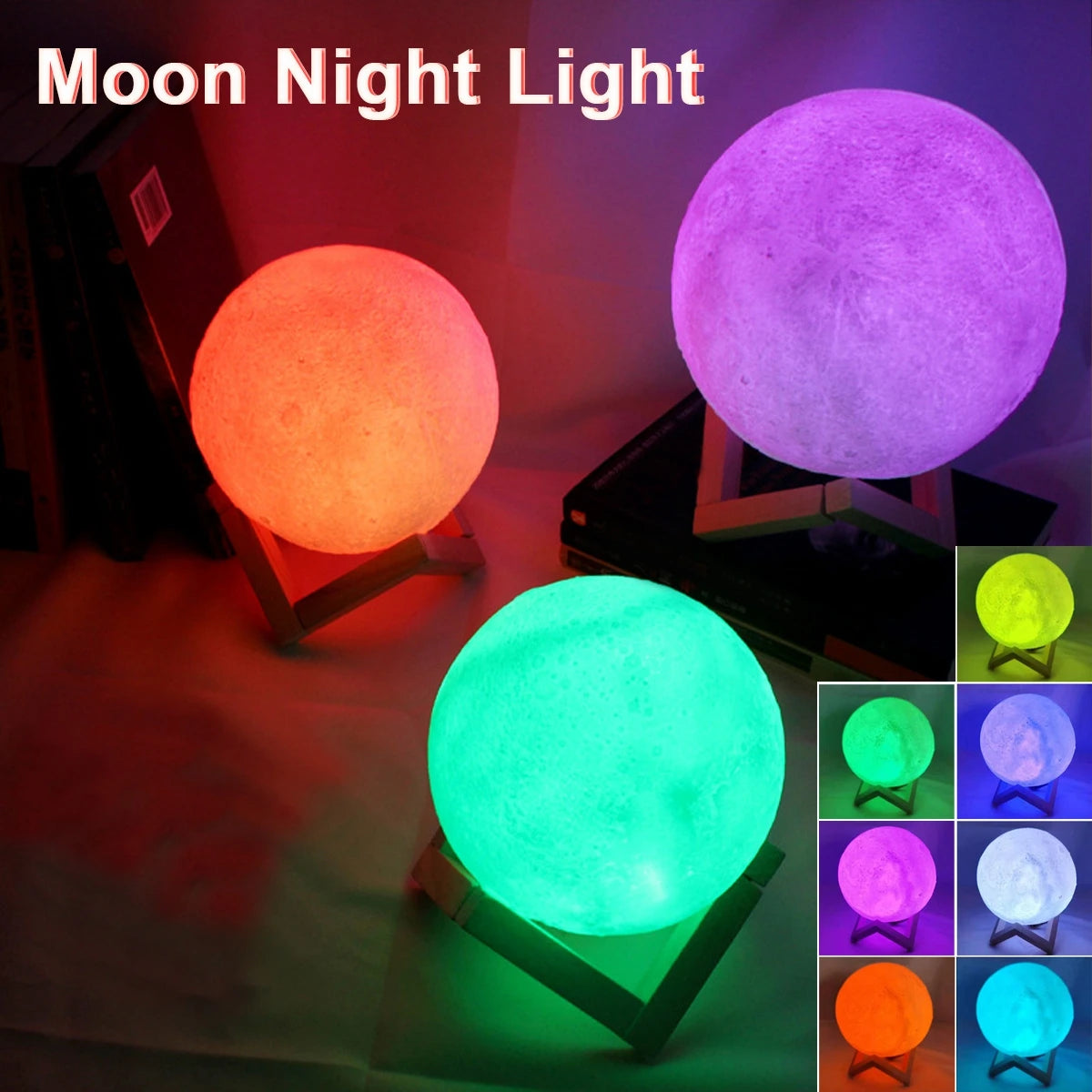 Aurora Moon Lamp