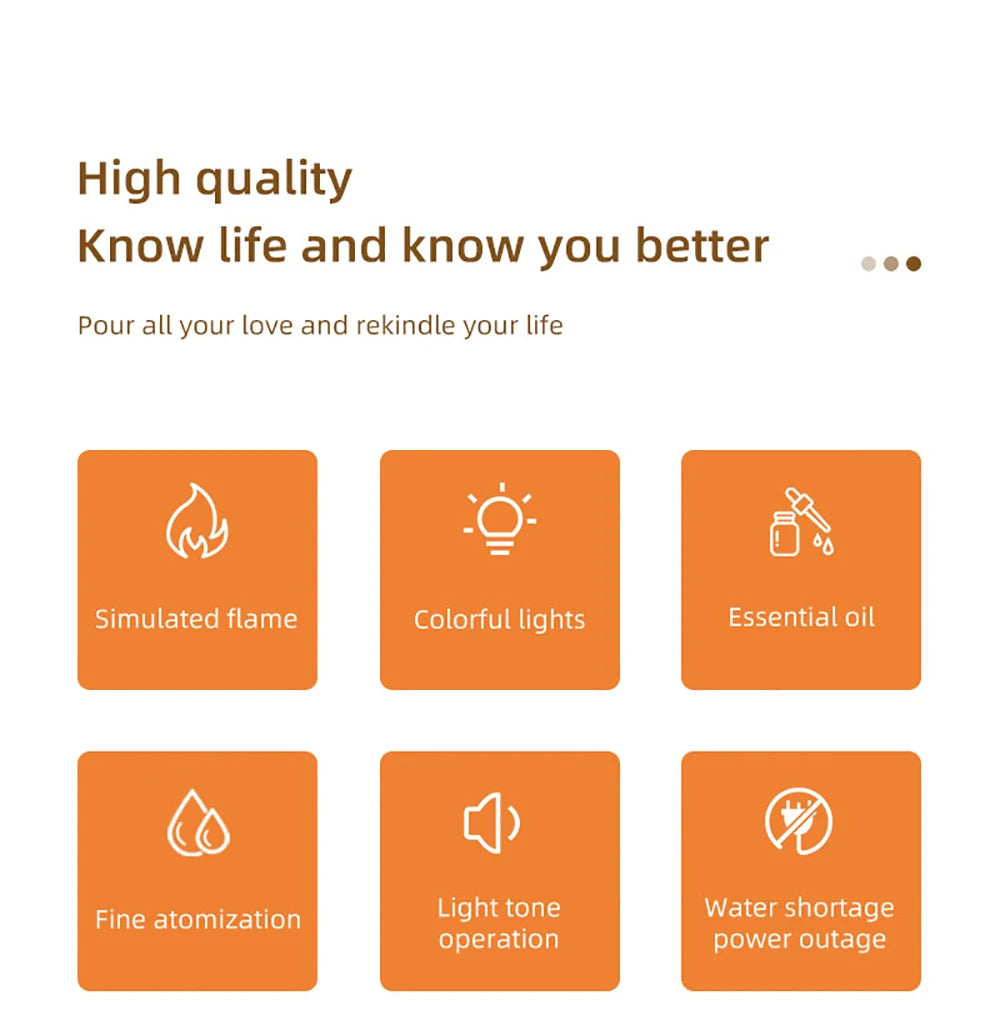 Aurora Flame Aroma Diffuser