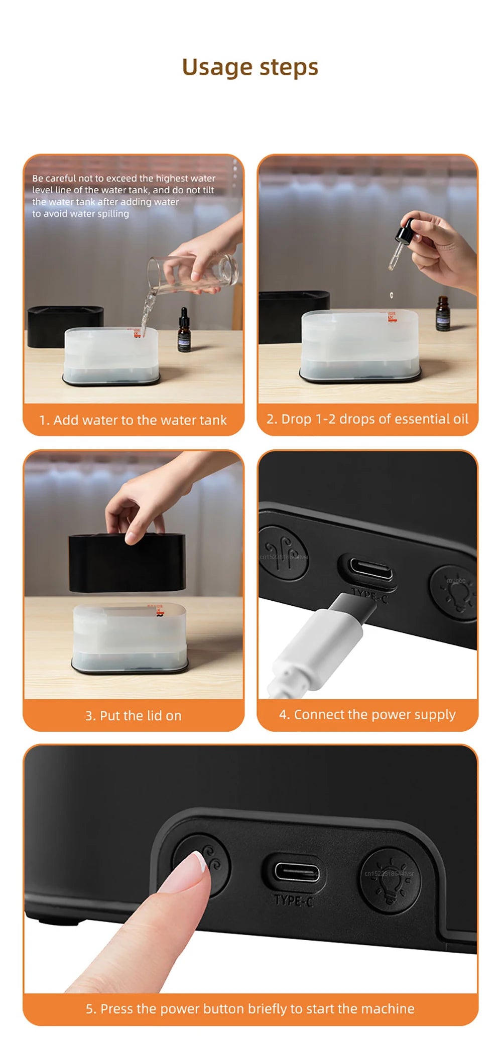 Aurora Flame Aroma Diffuser